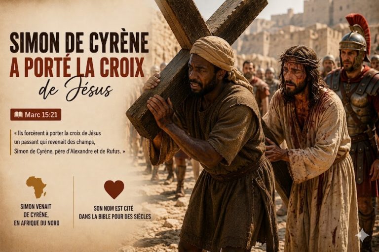Simon de Cyrène a porté la croix de Jésus